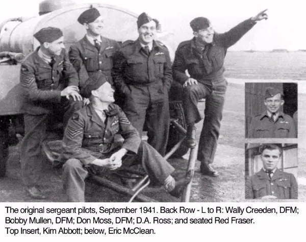 James Creedon with other pilots - back left
