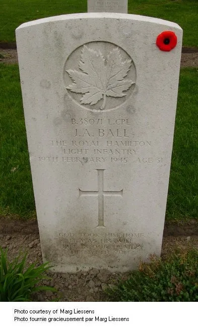 Headstone of John Ball