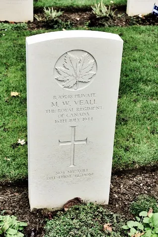 Melvin Veall Headstone